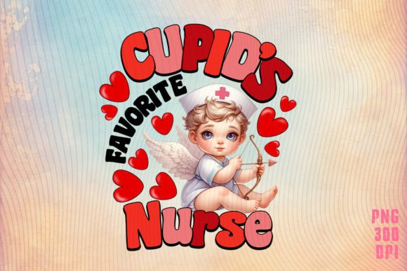 Cupid's Favorite Nurse Graphics for Crafts