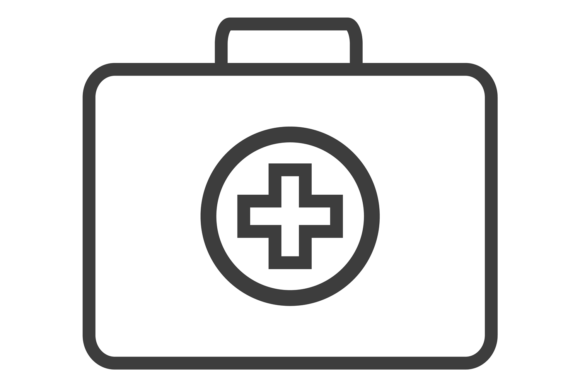 First Aid Kit Icon for Crafts & Graphics