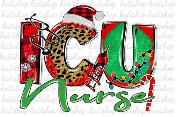 ICU Nurse Christmas Graphics for Crafts