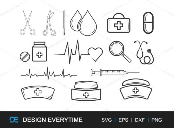 Medical Tools Bundle: Graphics for Crafts