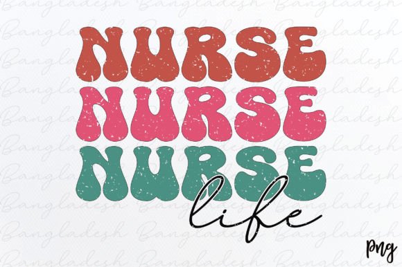 Nurse Life Retro Sublimation: Graphics for Crafts