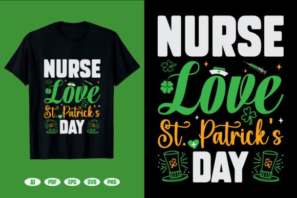Nurse Love St. Patrick's Day Graphics & Crafts