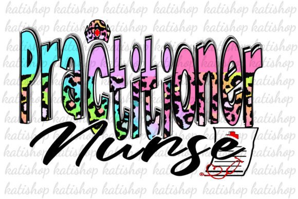 Nurse Practitioner Leopard Graphics for Crafts