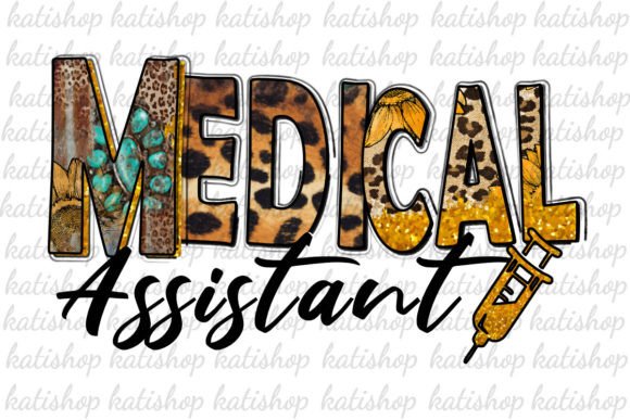 Western Medical Assistant Sublimation Graphics for Crafts